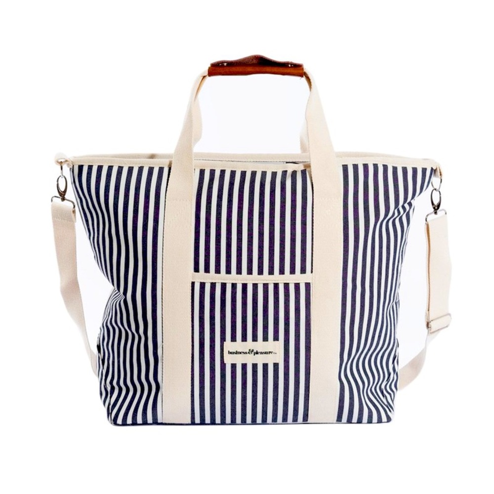 Business & Pleasure Striped Cooler Tote Bag